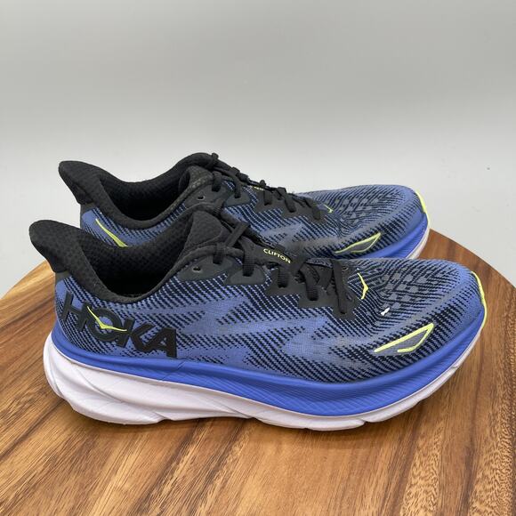 Hoka One One Shoes - Hoka One One Clifton 9 Shoes Womens Size 10.5 B Blue Running Comfort Walking Gym